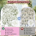 thumbnail image 4 of Triani 50Pcs White Dried Pressed Flowers Real Natural Flat Real Gypsophila Dried Pressed Flowers for Resin Art Craft DIY Making Wedding Card Home Party Decor, 4 of 6