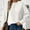 White, variant on Sakmal Ugly Fall Sweaters for Women Beige Pullover Tops Solid Crew Neck Loose Long Sleeve Sweaters for Women