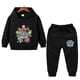thumbnail image 4 of Conjuntos de chándal para bebés y niños pequeños, conjunto de ropa para niños de 1 a 8 años, Sudadera con capucha de manga larga, pantalones, traje para primavera y otoño, 4 of 5
