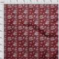thumbnail image 4 of oneOone Velvet Maroon Fabric Floral & Sewing Fabric By The Yard Printed Diy Clothing Sewing Supplies 58 Inch Wide, 4 of 7