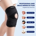 thumbnail image 2 of Rodillera ajustable JOMVD con soporte para ACL y MCL, alivio del dolor, 2 of 7