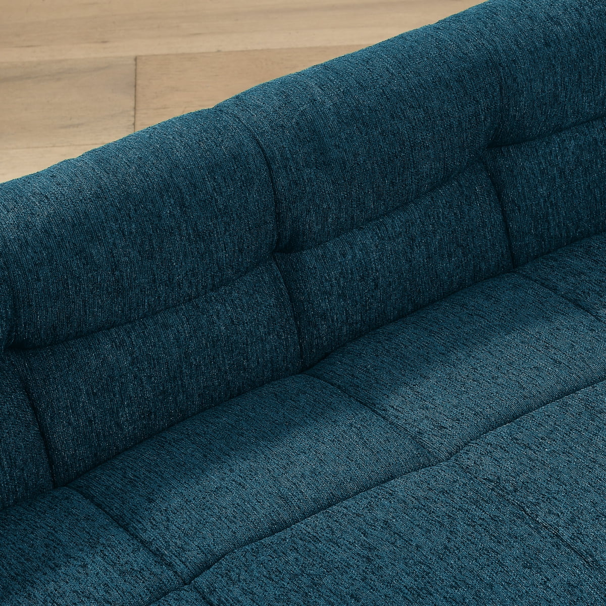Dog Sofa for Large Dogs, Orthopedic Pet Couch with Backrest and Armrests, Soft Linen Pet Bed for Medium Dogs, Modern Rectangular Pet Furniture, Blue