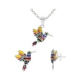 thumbnail image 1 of Juego gargantilla y aretes colibrí Horoz Plata 925 WP801, 1 of 5