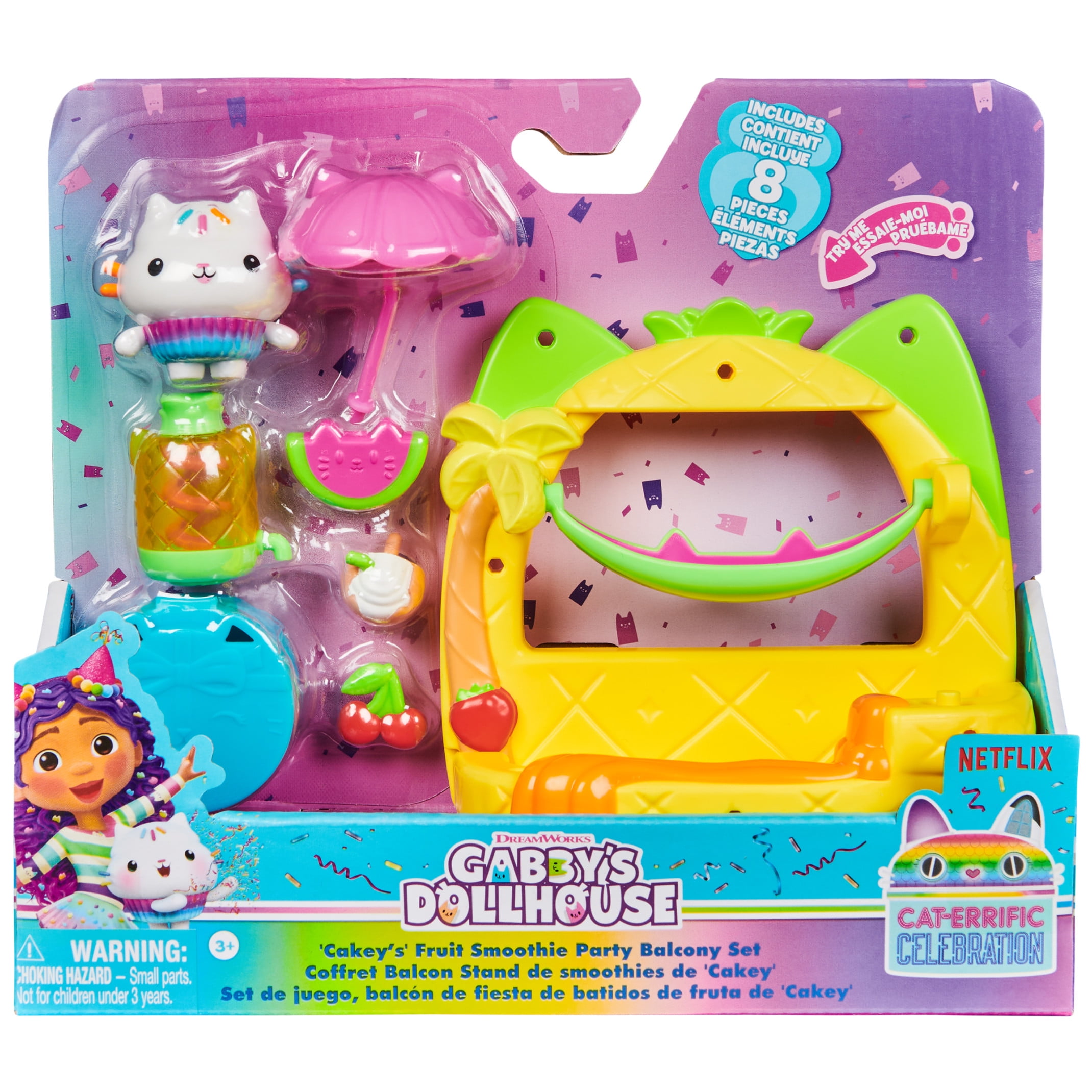 Gabby’s Dollhouse, Cakey’s Fruit Smoothie Balcony Playset with Toy Figure & Accessories  (图2) Gabby’s Dollhouse, Cakey’s Fruit Smoothie Balcony Playset with Toy Figure & Accessories  (图2)