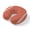 Burnt Orange, variant on Neck Pillow, Mint Green Memory Foam U-Shaped Travel Pillow for Airplane Car Train Office Nap, Portable Soft Head Neck Support for Sleeping & Reclining Modern Minimalist Stripes Linen Texture