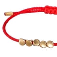thumbnail image 4 of Minnieouse 2 Pieces Tibetan Copper Beads Bracelet Knot Men Women Jewelry Adjustable Red Bangle Lucky Lover Black Braided Drawstring Type3 NO3, 4 of 6