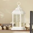 thumbnail image 2 of 2PCS LED Decorative Lanterns, Kate Aspen White Vintage Rustic Home Dcor Lantern Tabel Centerpiece for Wedding, Bridal Shower, Anniversary Party - Manchester, 2 of 7