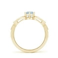 thumbnail image 2 of Angara Natural 0.4 Ct. Aquamarine Solitaire Ring in 14K Yellow Gold for Women (Ring Size: 3), 2 of 12