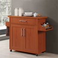 thumbnail image 2 of Pemberly Row Kitchen Island with Spice Rack in Cherry, 2 of 8