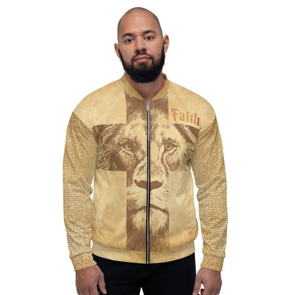 Faith Warrior Bomber Jacket – Bold Statement of Strength (L)