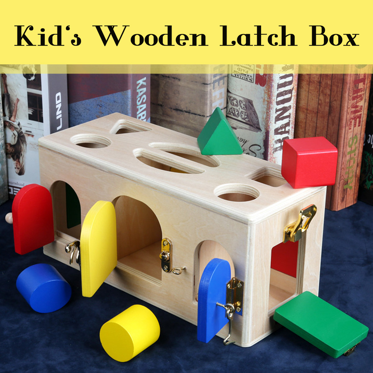 wooden lock box for kids