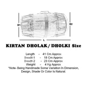 Naad Indian Percussion Nut & Bolt Wedding-Kirtan Dholki With Case 2023 Polished