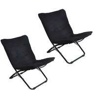 Set of 2 Mix-and-Match Mainstays Butterfly Folding Chairs in Assorted Colors