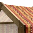 thumbnail image 5 of Pet Lover Pet House, Vertical Striped Pattern Cat and Dog Paw Traces Footprints Design, Outdoor & Indoor Portable Dog Kennel with Pillow and Cover, 5 Sizes, Multicolor, by Ambesonne, 5 of 5
