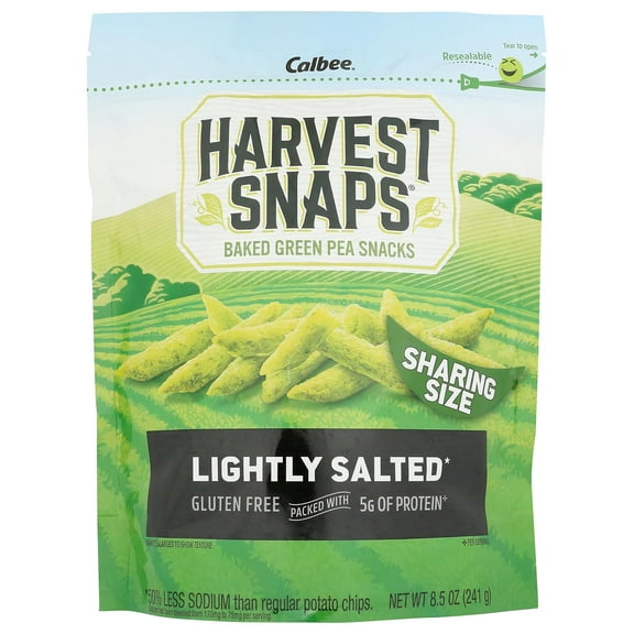 CALBEE Lightly Salted Harvest Snaps Sharing Size, 8.5 OZ
