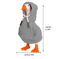 thumbnail image 6 of Vggrvlo 7 Inch Desk Goose Outfits Mini Porch Goose Gray Hoodies Valentine's Day Decorations House Warming Gifts, 6 of 6