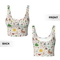 thumbnail image 5 of Lsque Winter Christmas And New Year Deer Printed Women'S Sports Bra, Compression, Moisture Wicking, High-Impact Sports Bra For Women,Supportive sports bra-Medium, 5 of 9