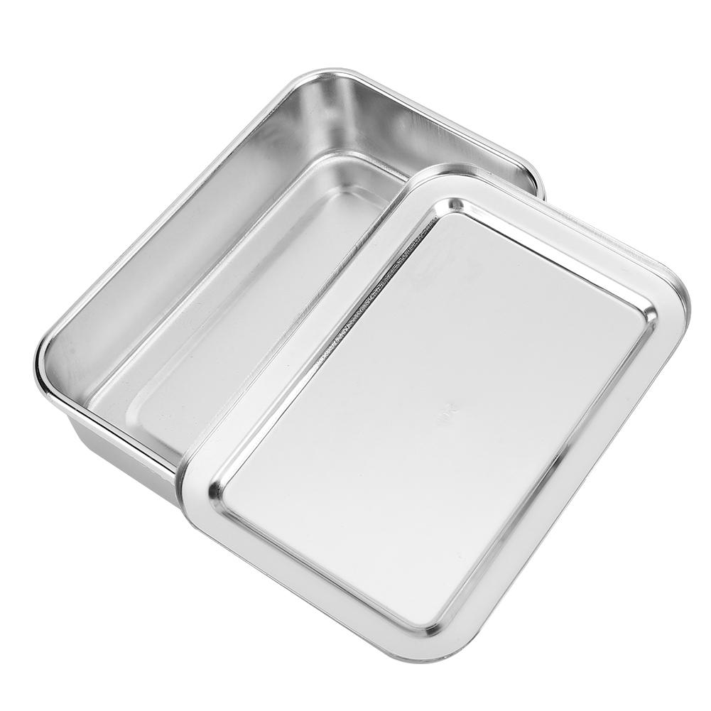 Tebru Stainless Steel Cleaning Box,Instrument Storage Tray,6inch