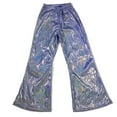 thumbnail image 2 of XXWXYD Girls Sequin Pants Metallic Flare Leggings 𝖢arnival Dance Bell Bottoms Shiny Glitter Stage Performance Costum𝖾 Party Sparkly Show Evening Festive, 2 of 4