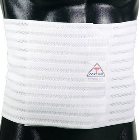 ita-med men's breathable elastic abdominal binder, 9 inches wide