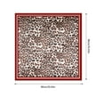 thumbnail image 5 of Retro Fashion Leopard Print Women's Neck Scarf Casual Large Square Headscarf, 5 of 11
