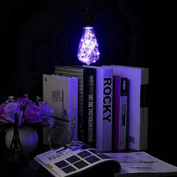 WE 3D Fireworks Edison BulbLED Decorative Firework Light Bulb, 2 Pack 3D Incandescent Bulbs Light Bulb 5W 85-265V Retro Bulb