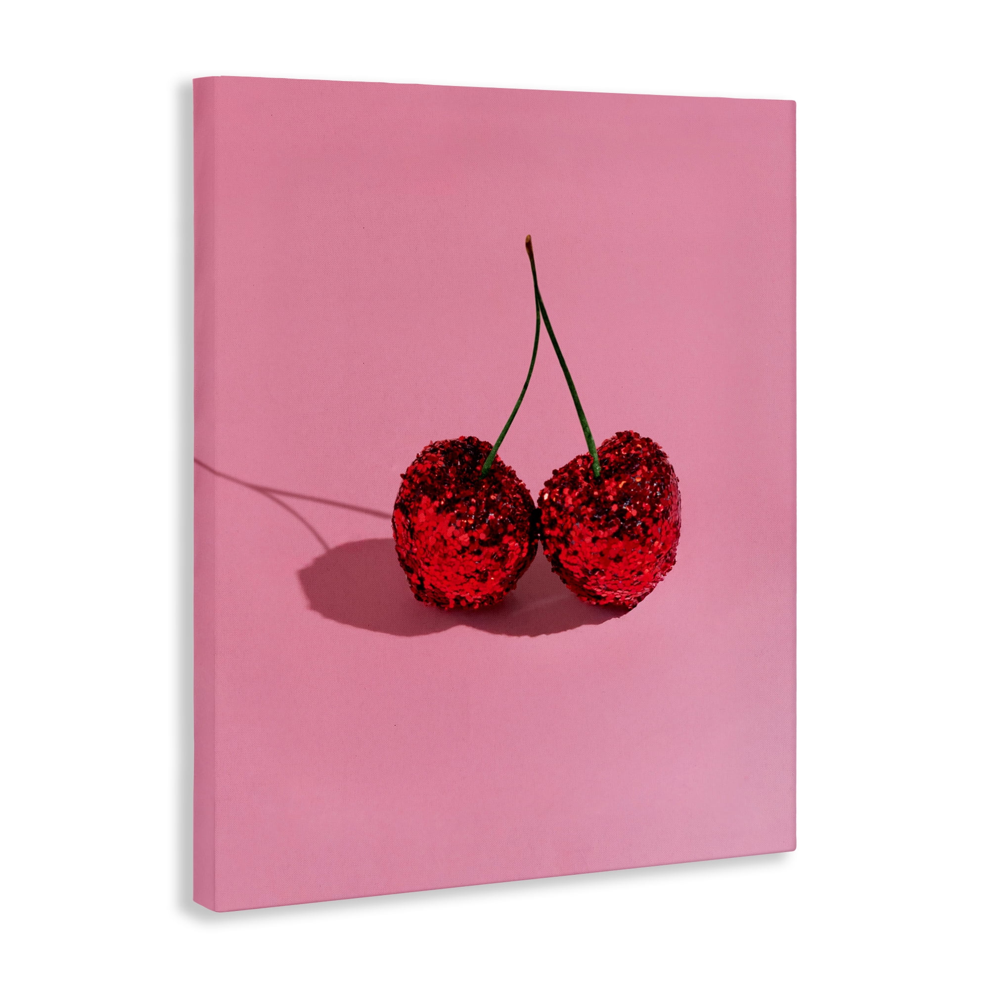 Stupell Industries Glitter Encrusted Cherries Canvas Wall Art, design by LISH Creative