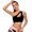Black, variant on SEARCHI Women's Shoulder Yoga Bra Comfortable Shockproof Wirefree Bras Low Gather Sports Underwear Girls Gym Running Fitness Sexy Workout Athletic Crop Tops