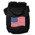 thumbnail image 1 of Paws And Stripes Screen Print Pet Hoodies Black Xxl (18), 1 of 1