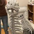 thumbnail image 3 of Spinosaurus Plush Dino Outfit, 29inch Outfit Fun Dinosaur Skeleton Plush Costume with Spine Extension for Parties, 3 of 6