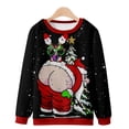 thumbnail image 2 of CaComMARK PI Clearance Men's Ugly Christmas Sweaters - Funny Christmas Sweaters for Men - Fun Winter Pullovers Navy, 2 of 5