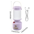 thumbnail image 3 of MMJ Portable Camping Lamp Bedside Night Light with Handle Rechargeable for Bedroom Outdoor Tent 8.7x3.1x2.9in, 3 of 6