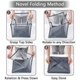 thumbnail image 3 of Foldable Laundry Basket, Laundry Bins, Pop Up Folding Large Capacity Laundry Baskets with Handles, Toy Storage Bag, Storage Box, Laundry Storage, Gray, 3 of 5