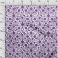thumbnail image 3 of oneOone Polyester Spandex Purple Fabric Florals Diy Clothing Quilting Fabric Print Fabric By Yard 56 Inch Wide, 3 of 6