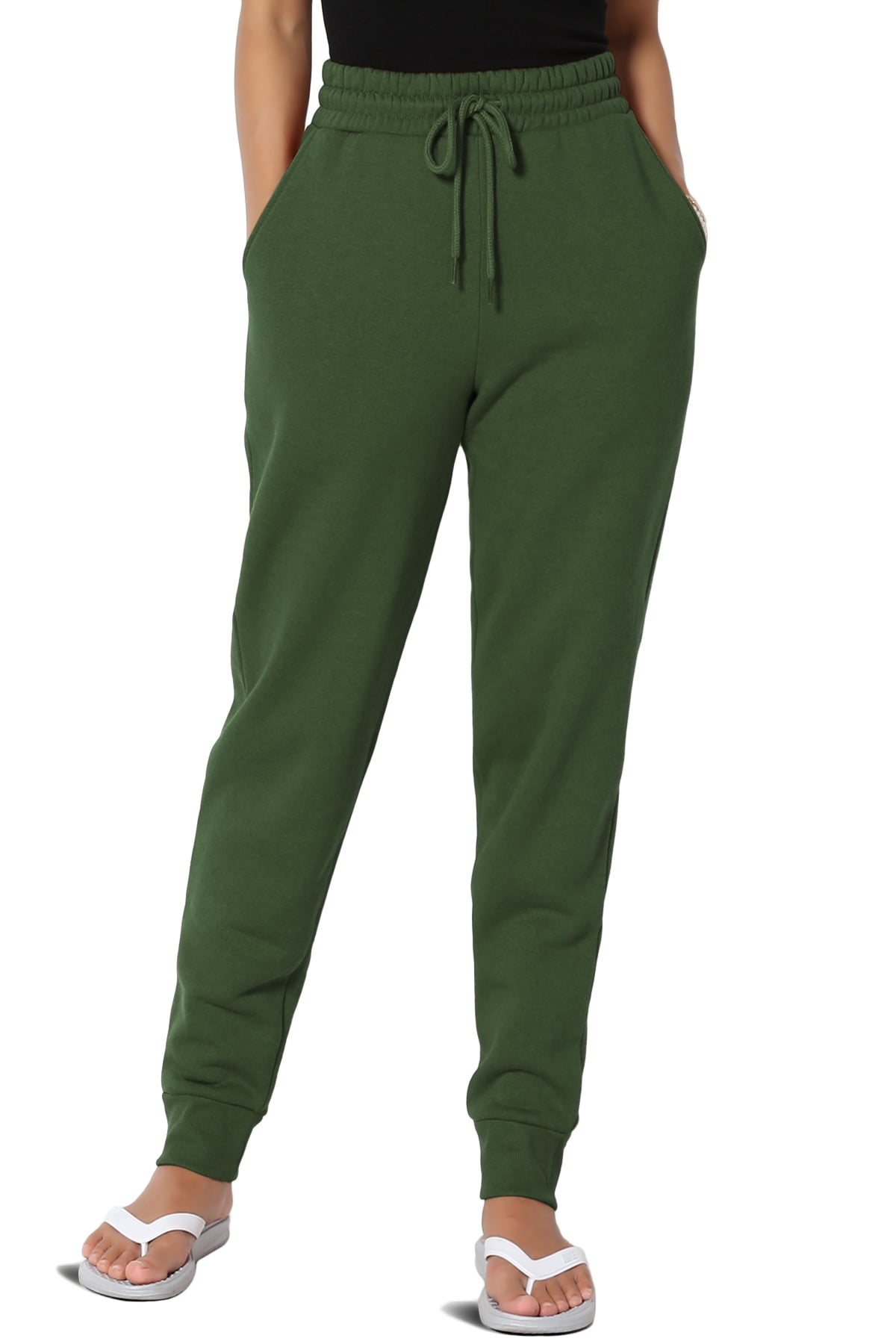 High Waist Air Scuba Joggers – Full Size Drawstring Lounge Pants for Women