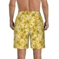thumbnail image 3 of Kdxio Flower Pattern Mens Casual Shorts - Drawstring Summer Beach Sports Shorts for Men, 3 of 9