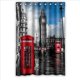 thumbnail image 1 of Cortina de Ducha ABPHQTO Cabina Telefónica Roja Británica Impermeable 120x180 cm, 1 of 2