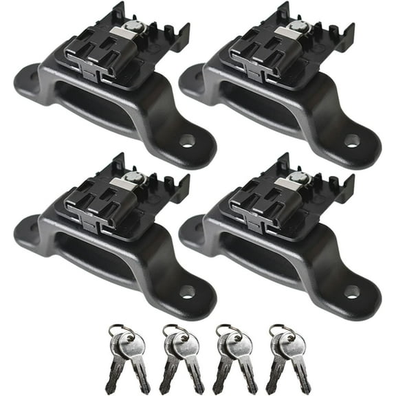 Genrics 4PCS Box Tie Down Truck Bed Cleats Locking Black Replacement for 2015-2020 F-150 F-250 F-350