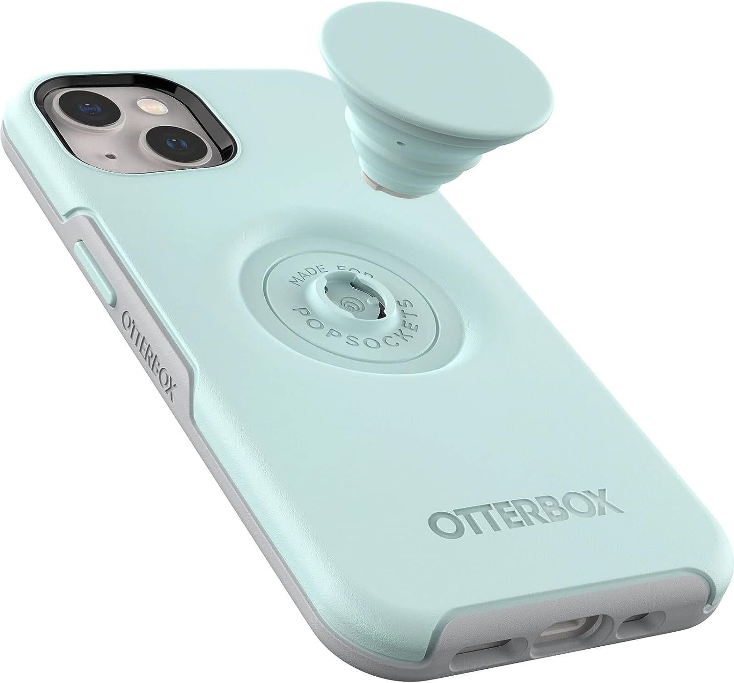 OtterBox + Pop Symmetry Series Case for iPhone 13 Only - Non-Retail Packaging - Tranquil Waters Blue