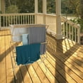 Bamboo Clothes Drying Rack Collapsible Compact for Indoor/Outdoor Use