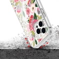 thumbnail image 5 of For Apple iPhone 13 Pro Max (6.7") Beautiful Laser Clear Bling Glitter Design Pattern Hybrid Gummy Hard PC and TPU Cover ,Xpm Phone Case [ Summer Bliss Flower ], 5 of 8