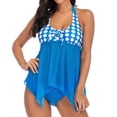 thumbnail image 2 of Eashery Womens Swimsuits Two Piece Printed Swimwear for Women Sky Blue XL, 2 of 5