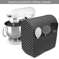 thumbnail image 2 of Dark Grey Stand Mixer Cover, Abstract Monochromatic Pattern with Triangles Checkered Design 3D Effect Modern, Kitchen Appliance Organizer Bag Cover with Pockets, 5 Quarts, Grey Black, by Ambesonne, 2 of 4