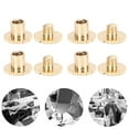 thumbnail image 1 of 10Pcs Chicago Screws Assorted Kit, Knurled Flat Head Rivets Stud Fasteners, Hardware Accessories with Small Size for Belts Backpacks Furnitures, 1 of 7