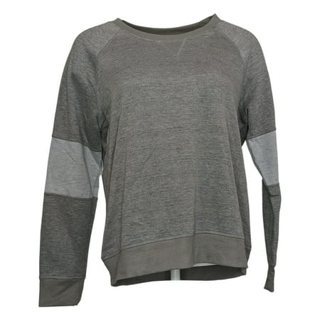 

Muk Luks Women s Sz XS Tall French Terry Pajama Top Gray A460456 Tall Size