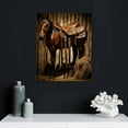 thumbnail image 4 of COMIO  - Canvas Prints American West Rodeo Cowboy Wall Art Painting Brown Straw Hat on Leather Rancher Roper Boots Picture on Canvas Vintage Artwork Stretched for Home Office Decoration, 4 of 4