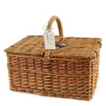 thumbnail image 5 of Twine Cape Cod Picnic Wicker Basket with Wine Glasses, Corkscrew & Place Setting, 5 of 5