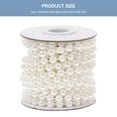 thumbnail image 3 of Miangastore 1 Roll Beads Chain Garland Artificial Pearls String DIY Jewelry Accessory(5m), 3 of 8