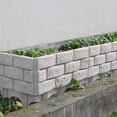thumbnail image 6 of Garden Edging Border Wood Fence Flower Bed Edging Borders for Yard Patio Path Landscape Edging Decorative Landscape Edging Flower Bed Fence 12.6" H X 17.3" L(Gray), 6 of 8
