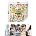 thumbnail image 4 of Flowers Bee Cloth Napkins Set of 8 Reusable Dinner Napkins, Retro Country Botanical Floral Plants Dots Cocktail Napkin Washable Table Napkins for Wedding/Holiday Party/Baby Shower 20"x20", 4 of 7